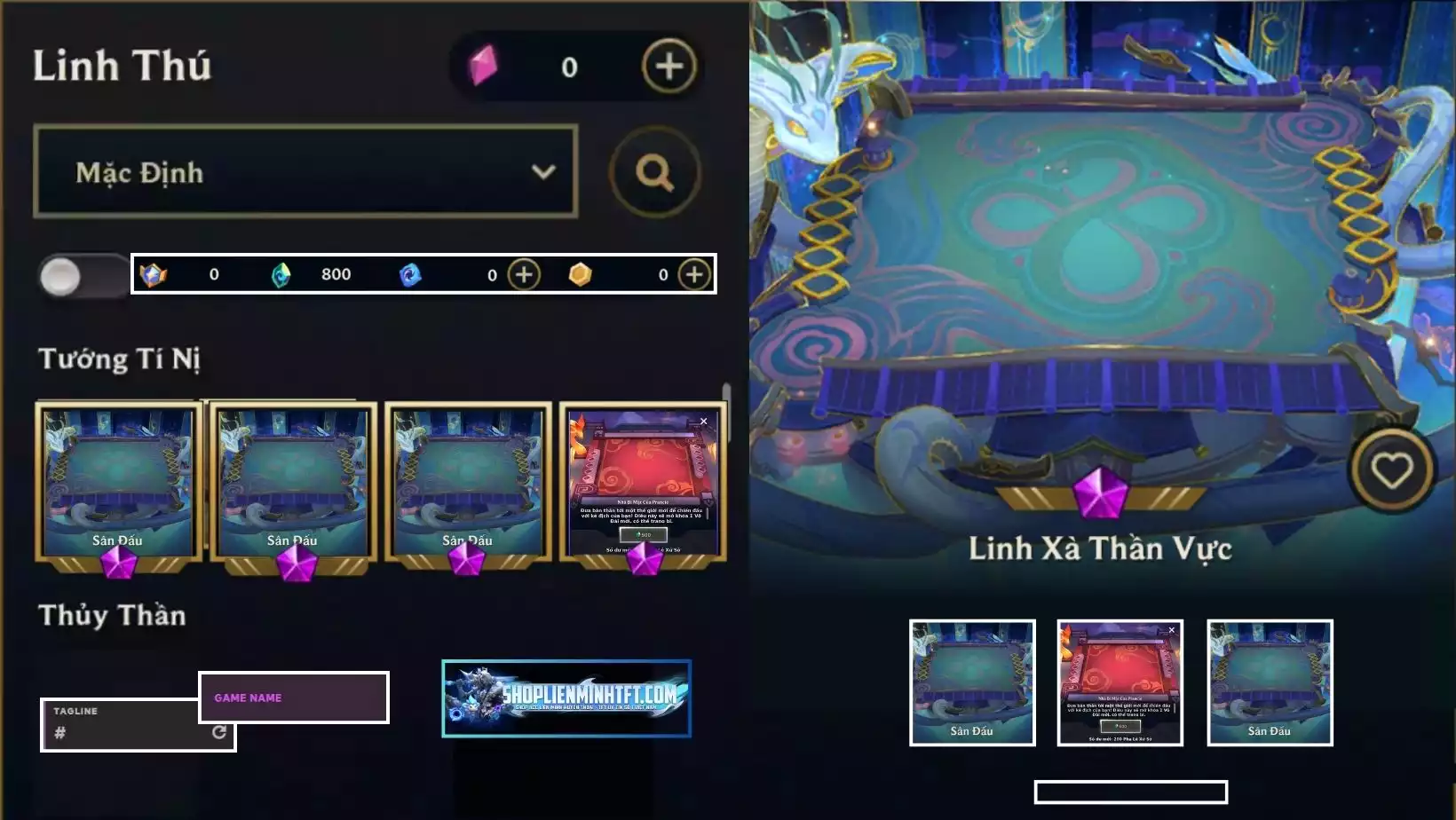 SÀN LINH XÀ THẦN VỰC CLONE